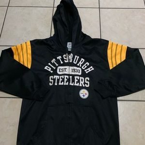 Youth Pittsburgh Steelers zip up hoodie